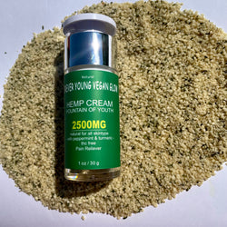 HEMP CREAM  2500 mg WITH TUMERIC AND PEPPERMINT - Forever young vegan skincare